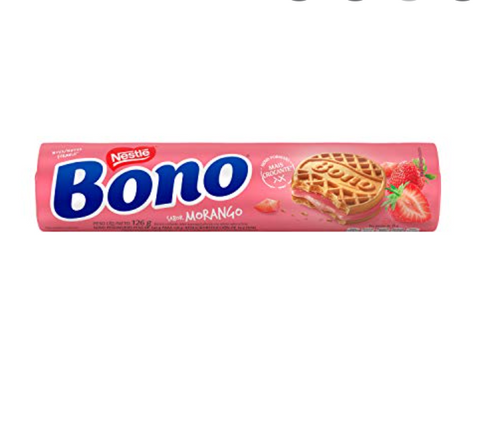 Bono Biscoito Sabor Morango 126g